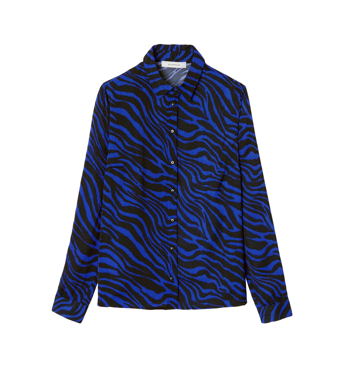 Camisa sedosa estampada