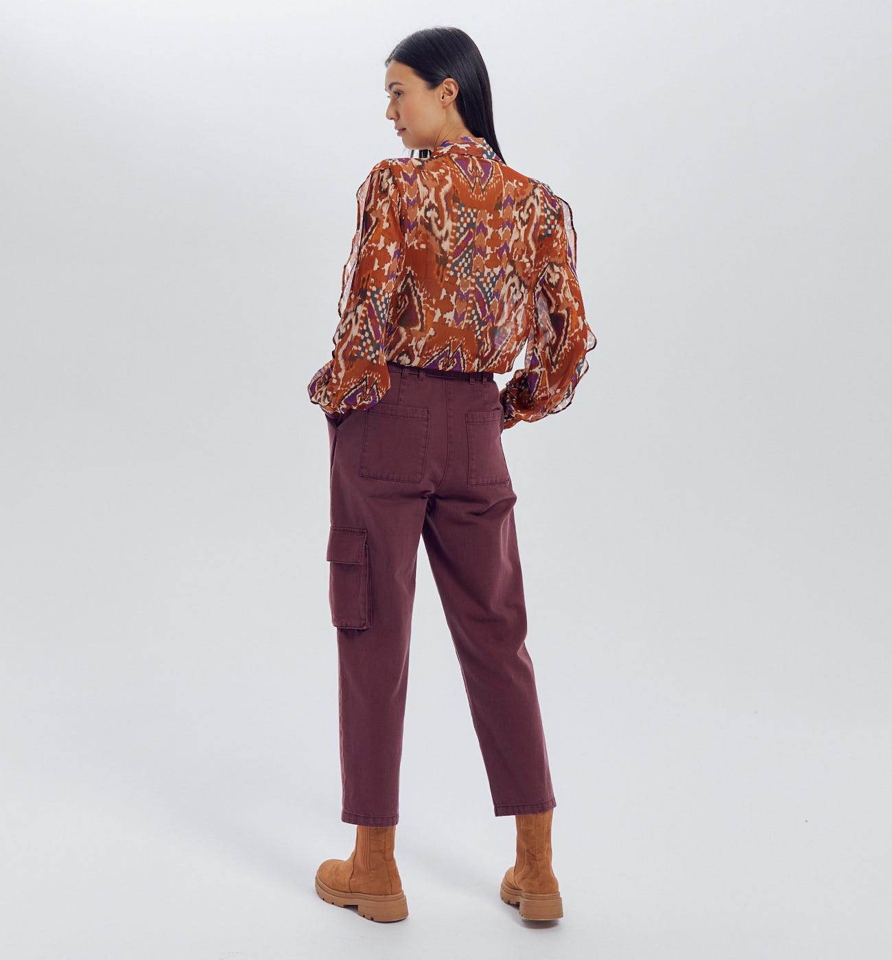 Hemd mit Ikat-Motiv