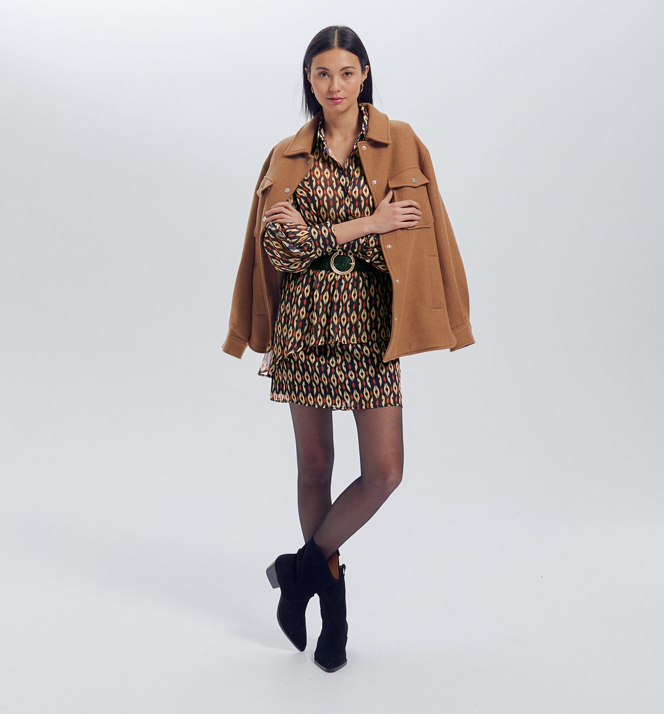 Chemisier motif ikat Femme