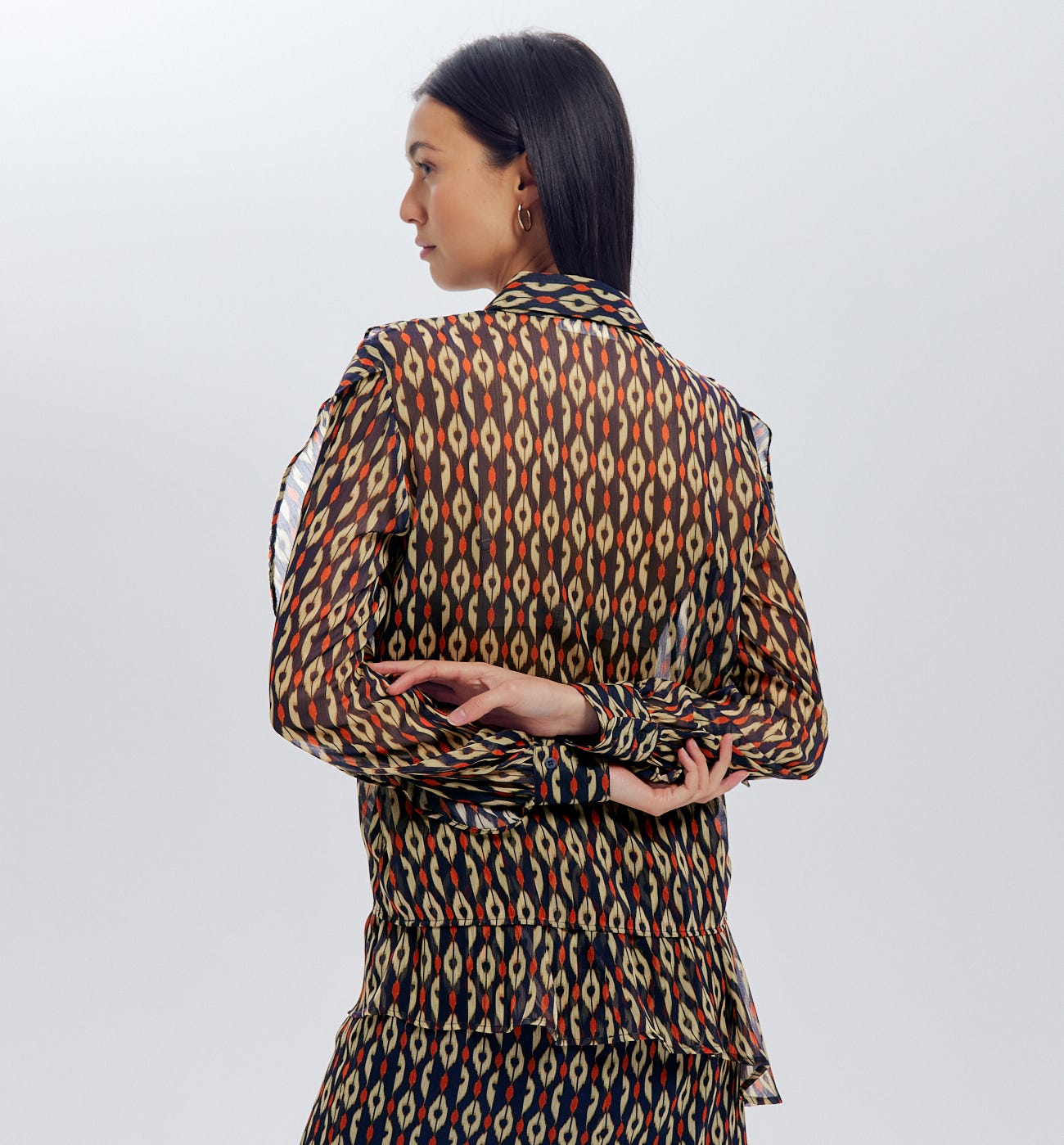 Chemisier motif ikat Femme