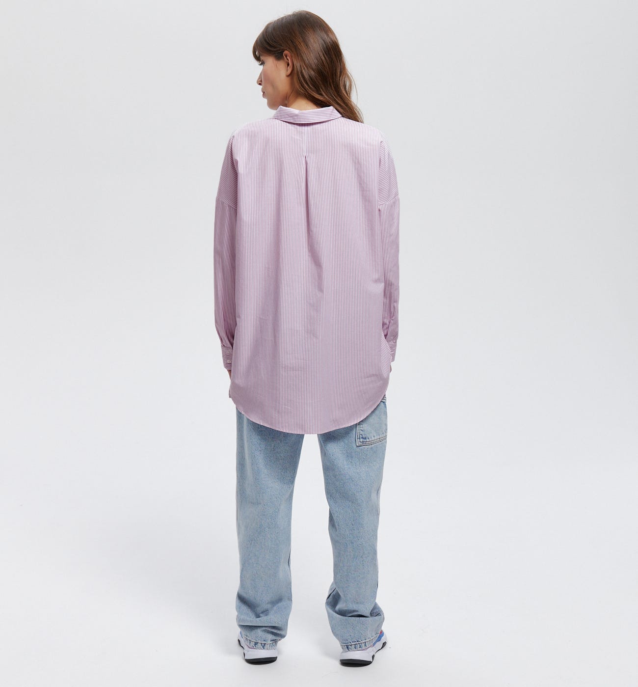 Camisa maxi de rayas