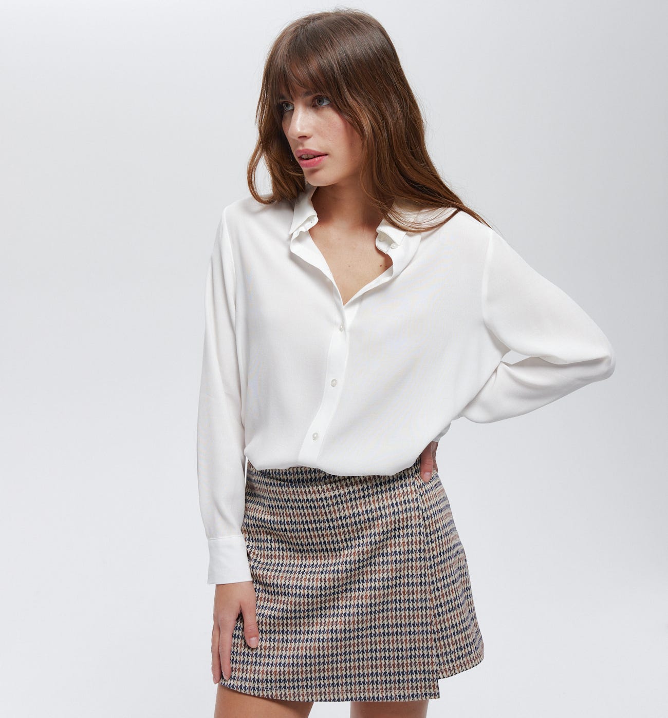 Longue chemise unie Femme
