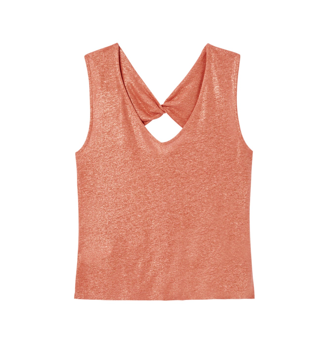 Linen blend sleeveless top