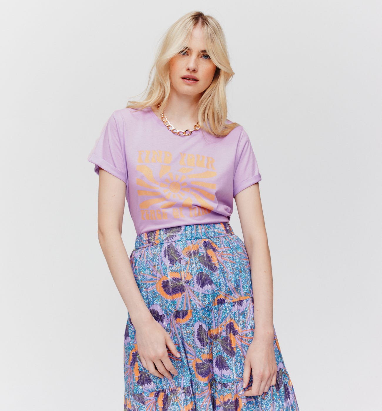 T-shirt con slogan