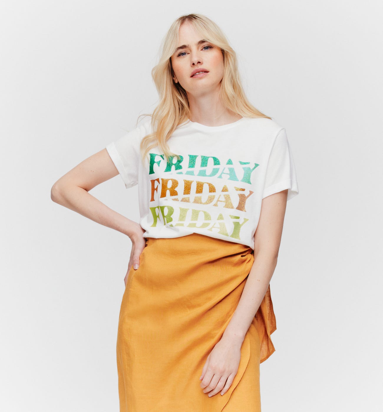 T-shirt con slogan