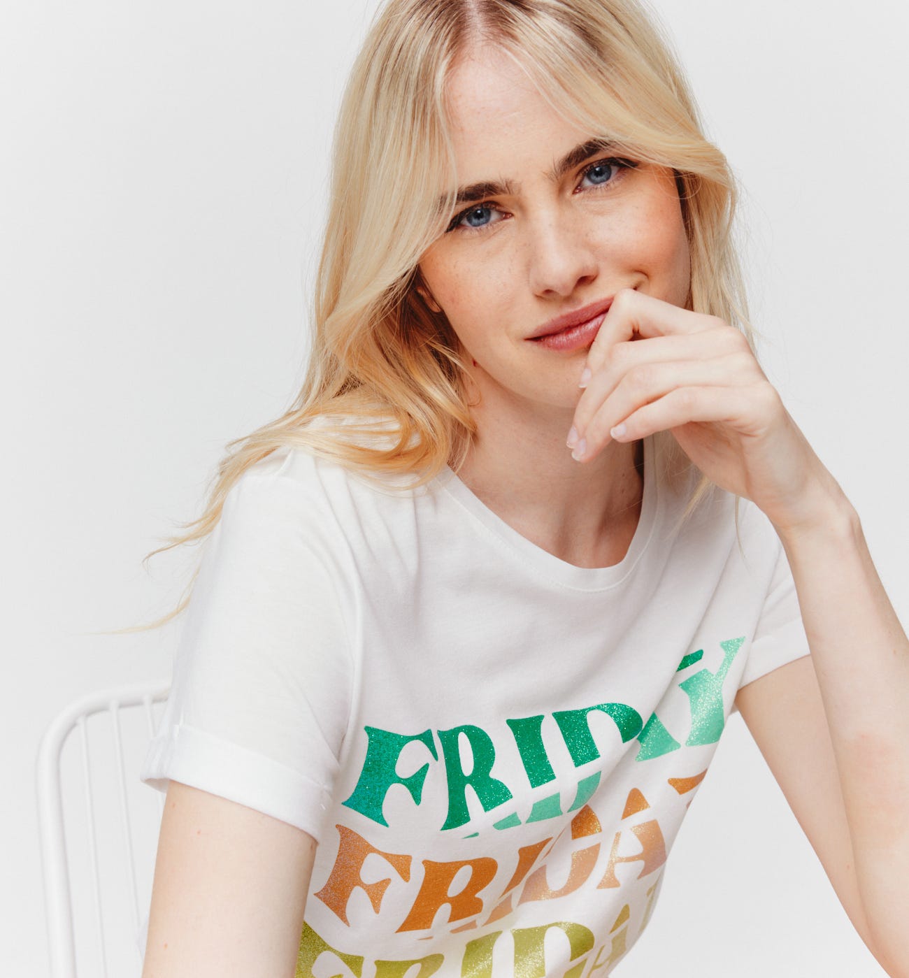 T-shirt con slogan