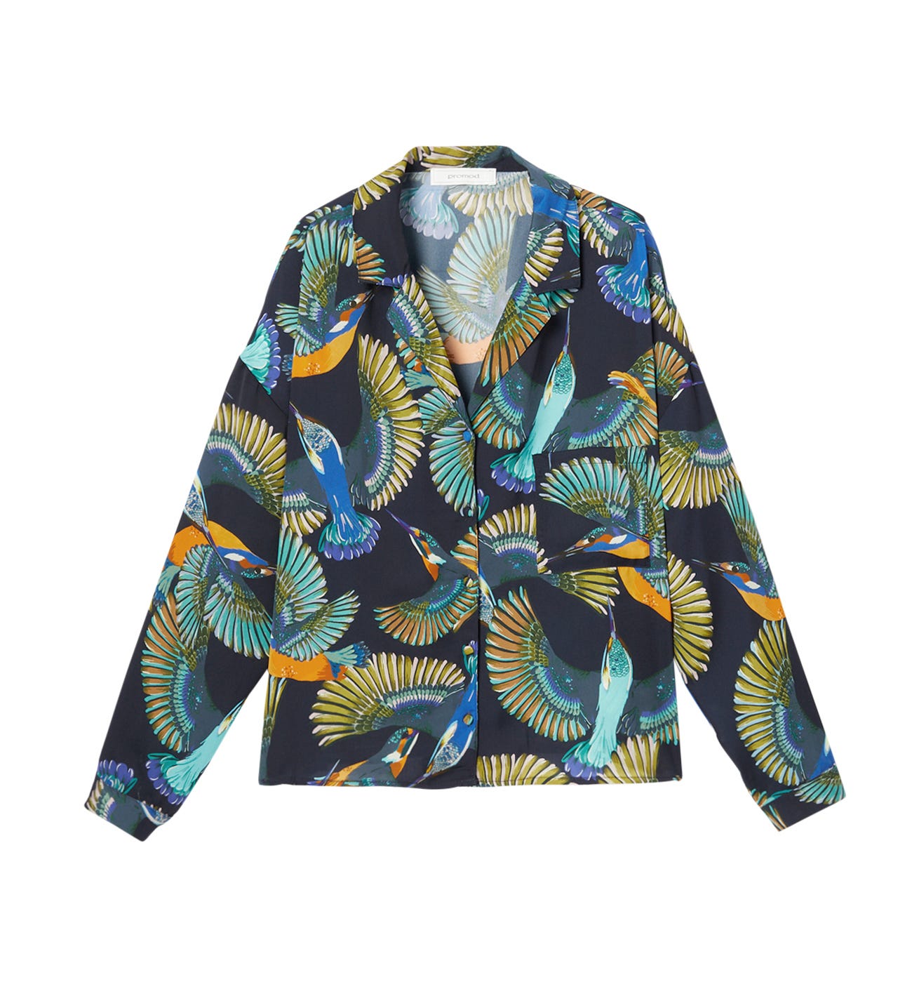 Silky patterned shirt