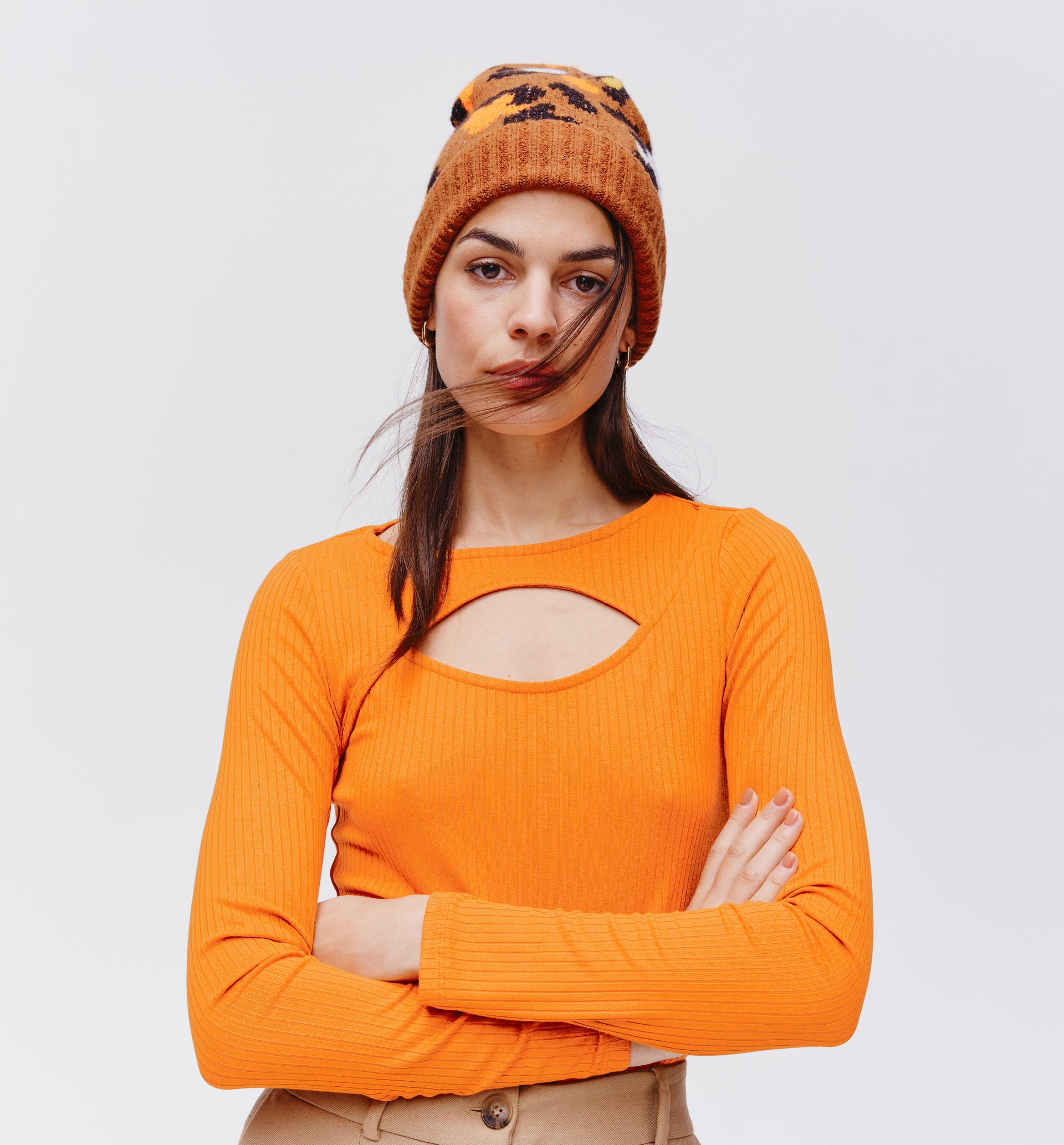 T-Shirt im Cut Out-Look