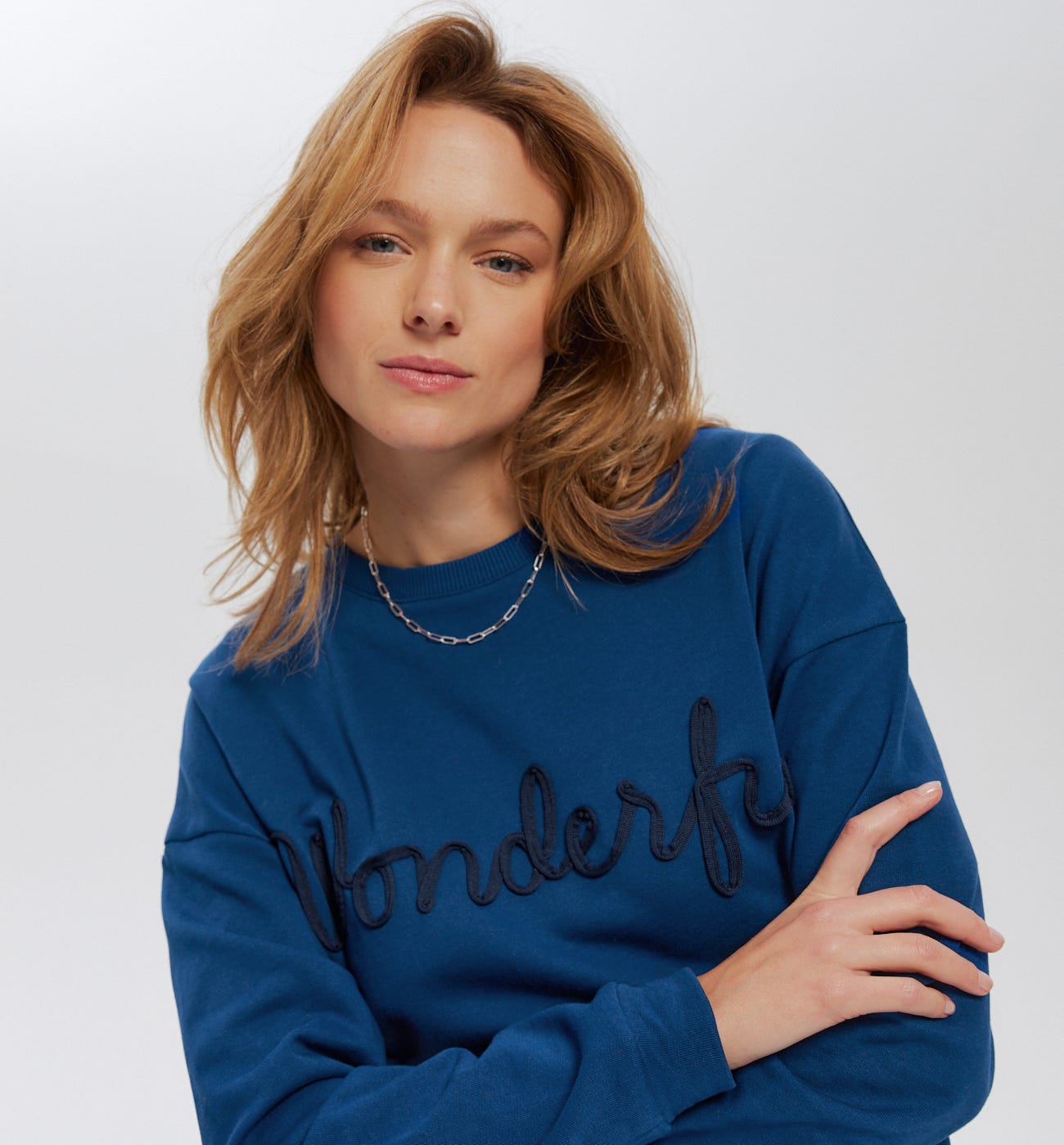 Robe sweat-shirt à message