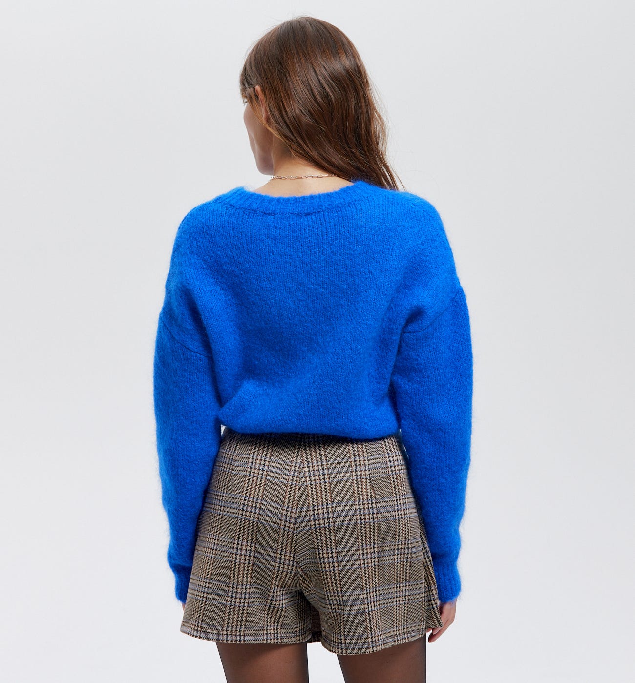 Jupe-short à carreaux Femme