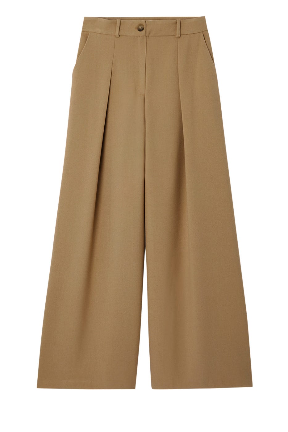 Weite High-Waist-Hose