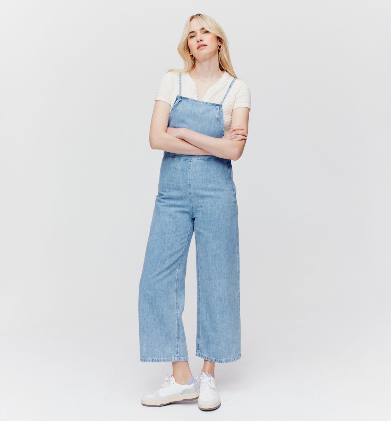 Denim dungarees