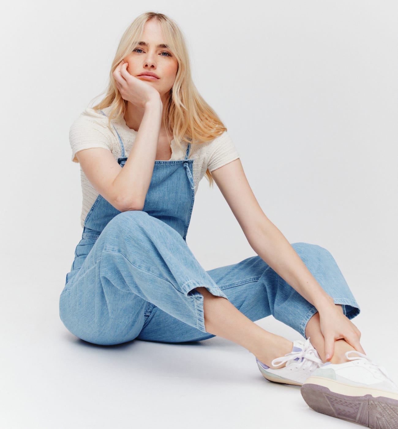 Denim dungarees