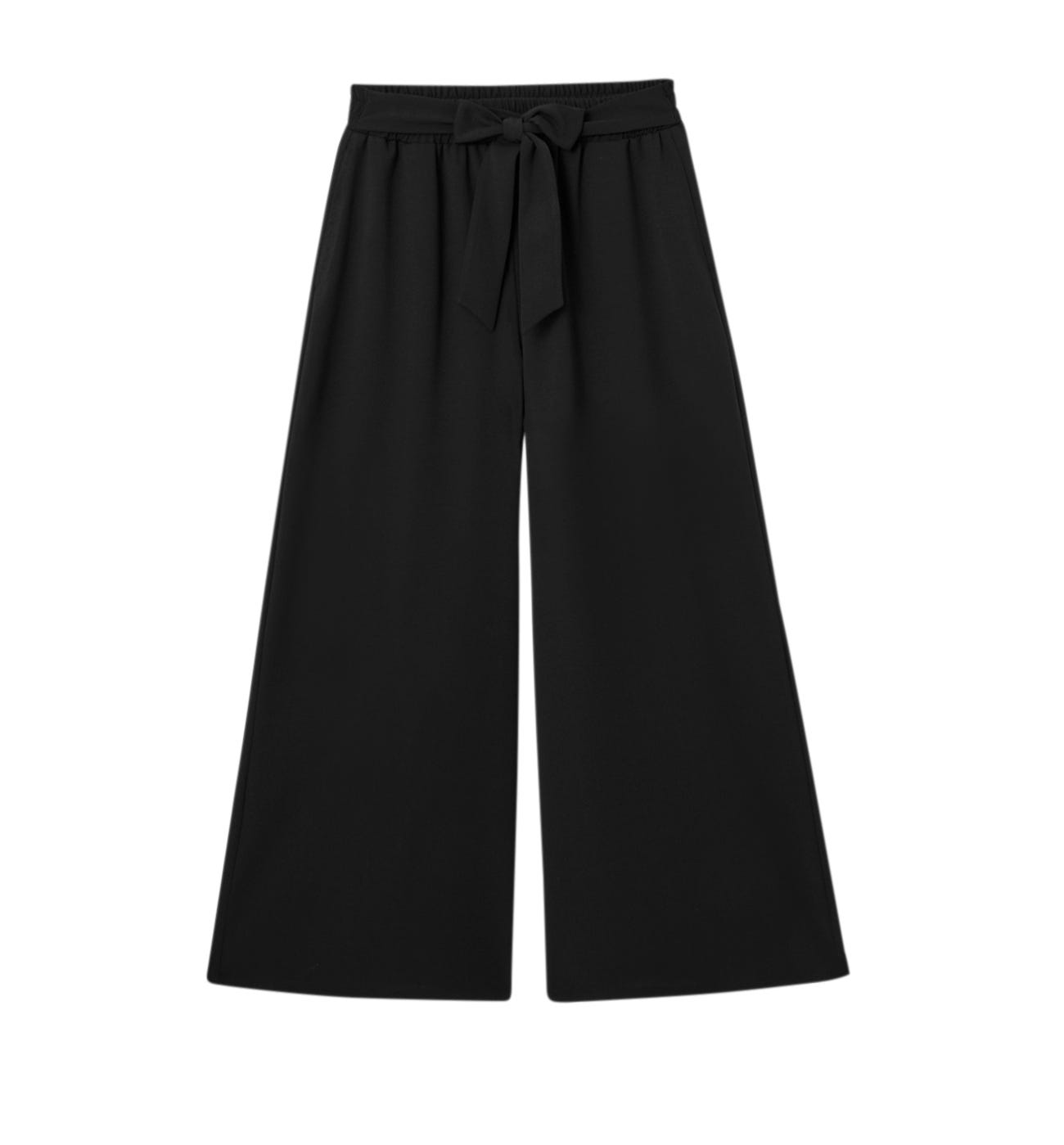 High-waist wideleg trousers