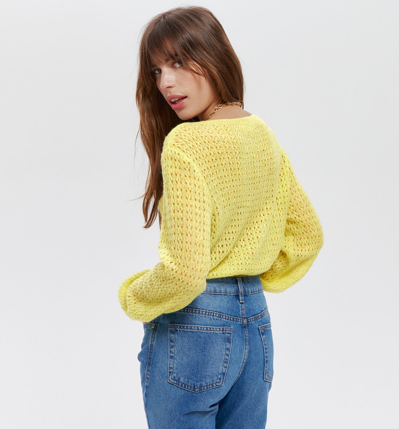 Openwork jumper