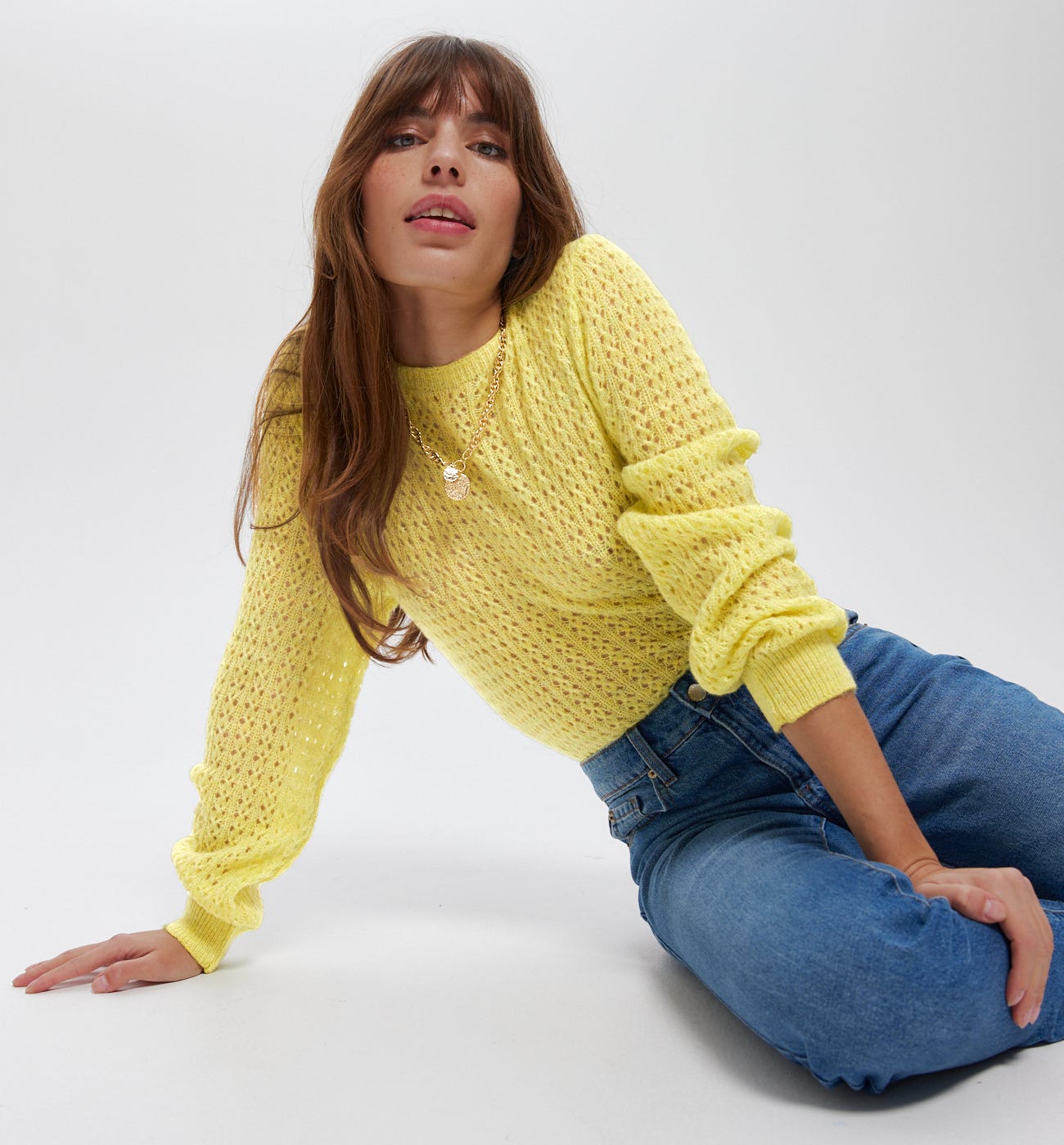 Openwork jumper