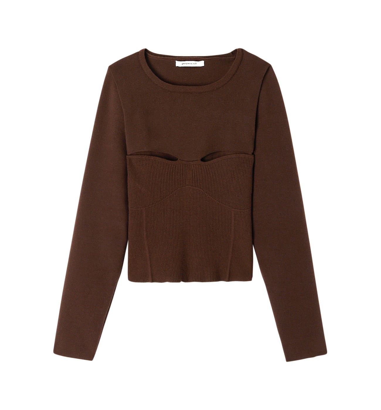 Cut-out cropped jumper