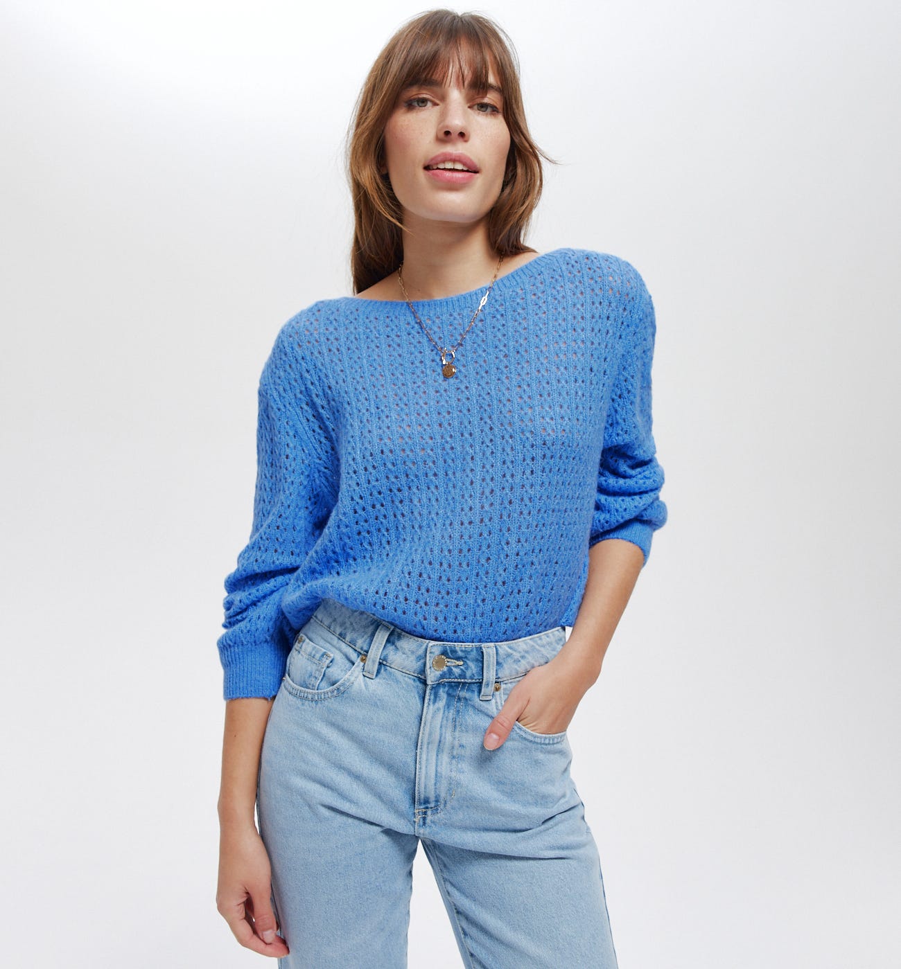 Openwork jumper
