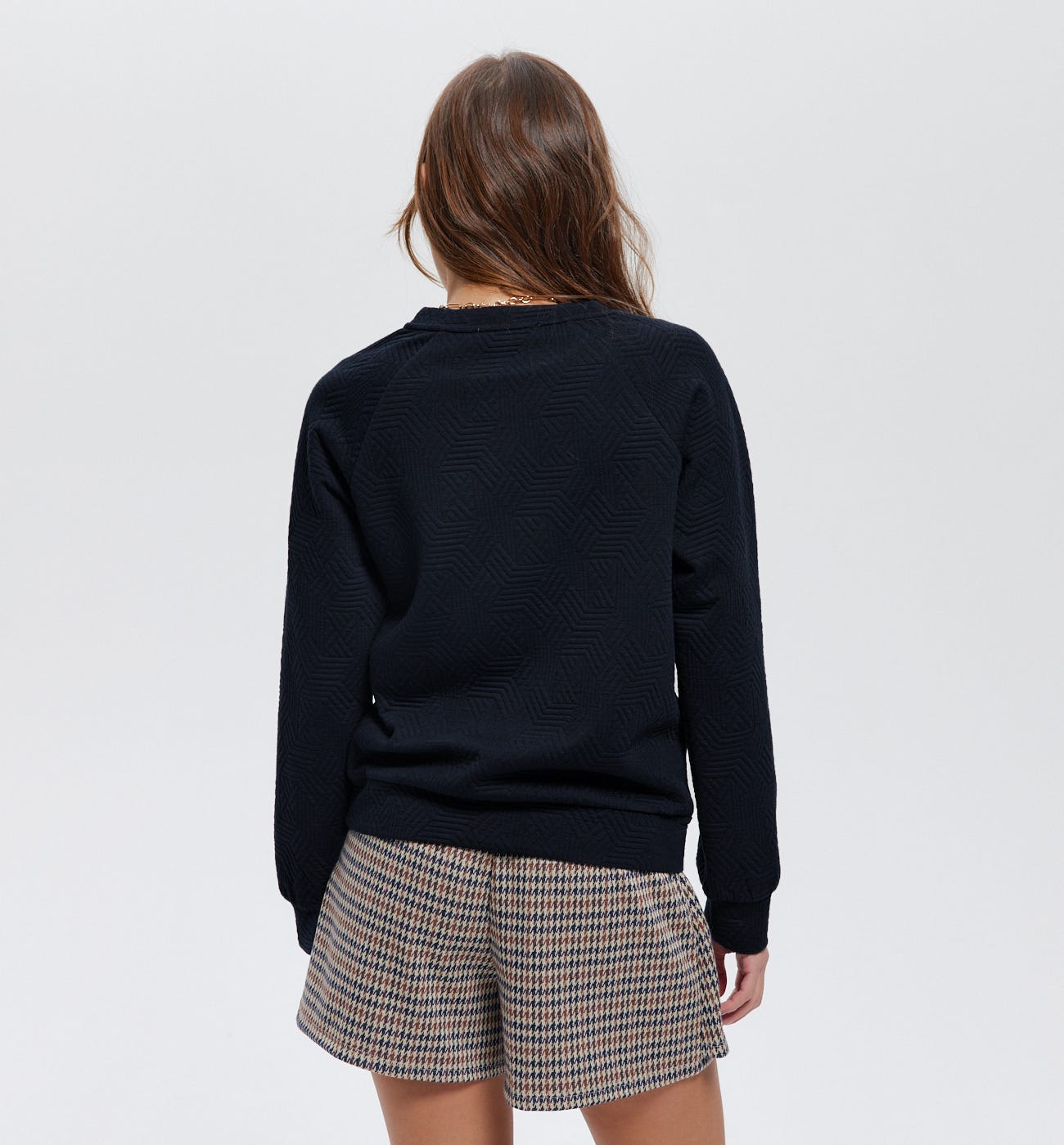 Sweat-shirt matelassé Femme