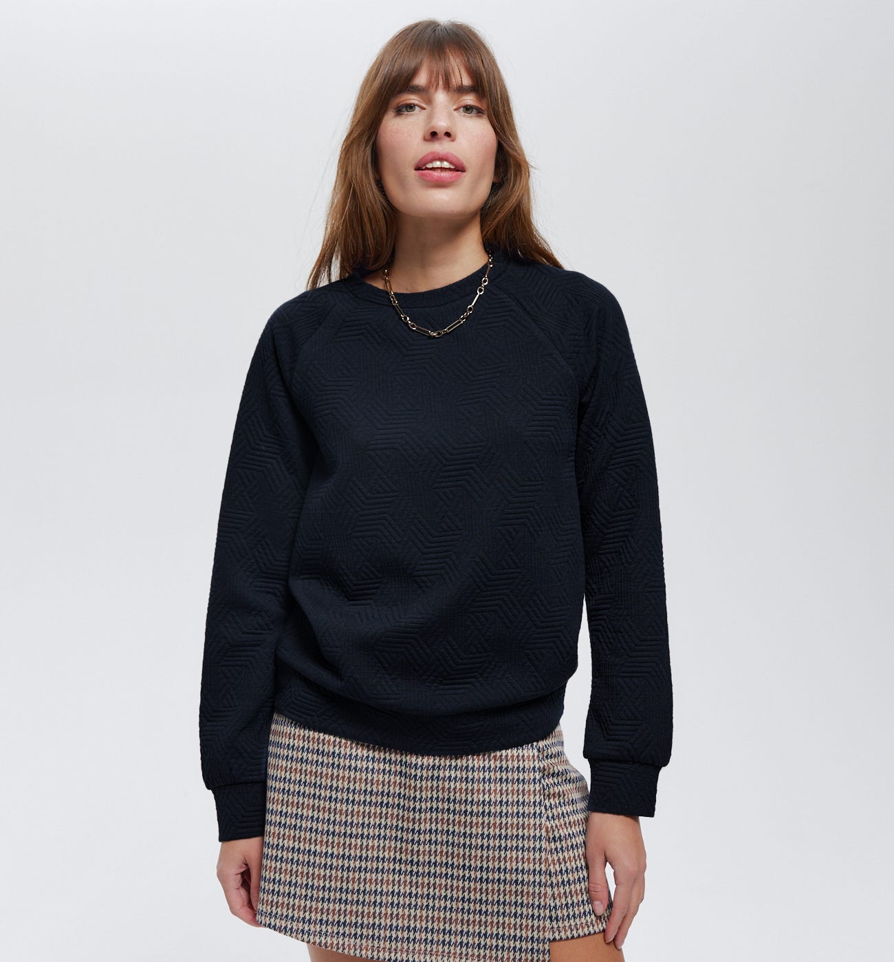 Sweat-shirt matelassé Femme