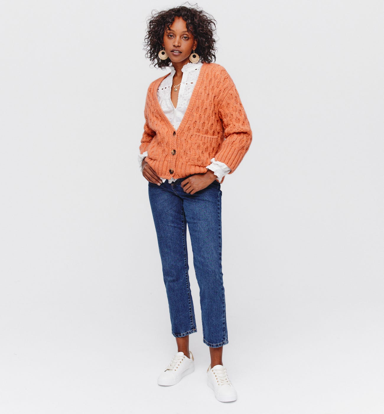 Cardigan torsadé Femme