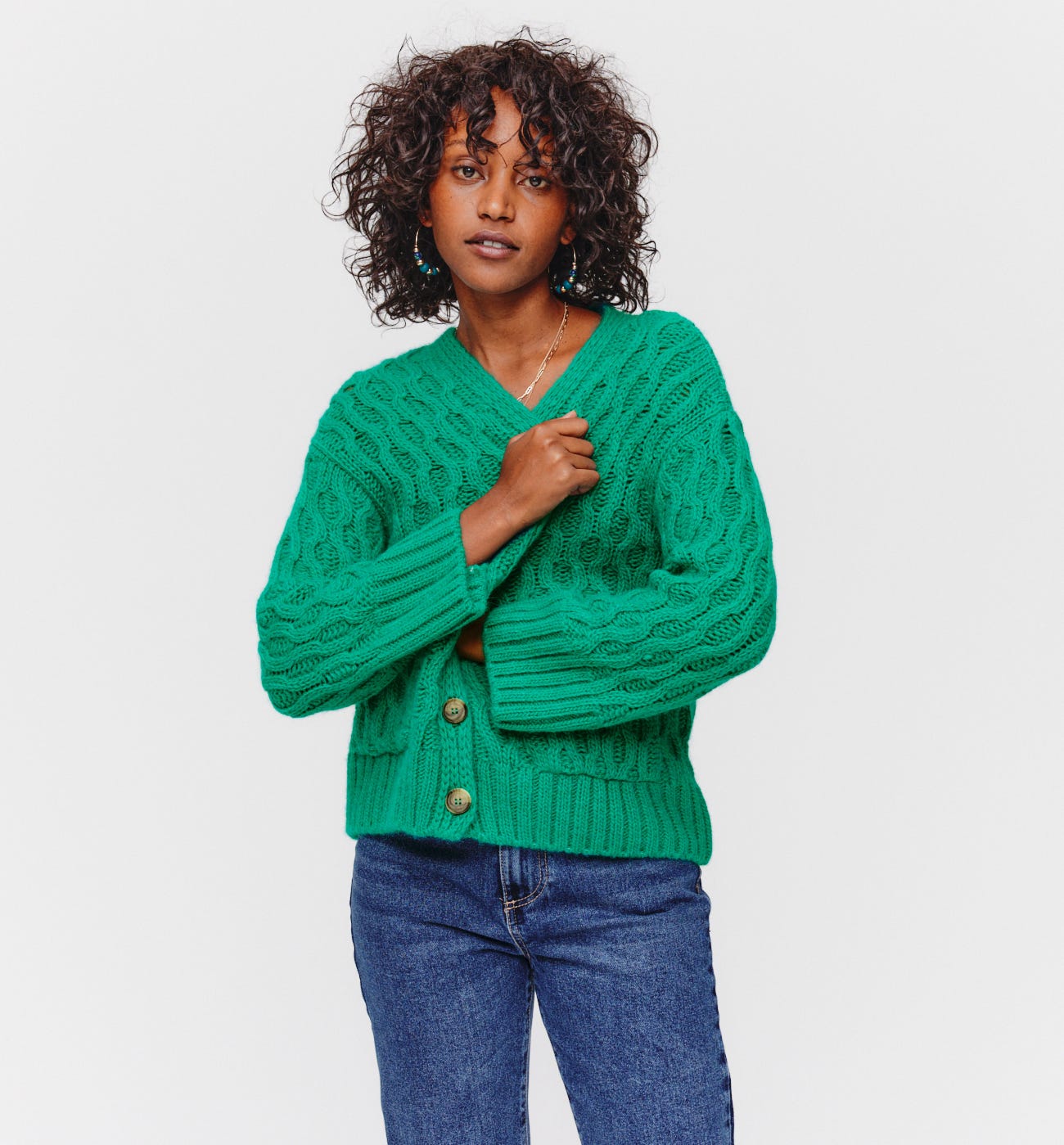 Cardigan torsadé Femme