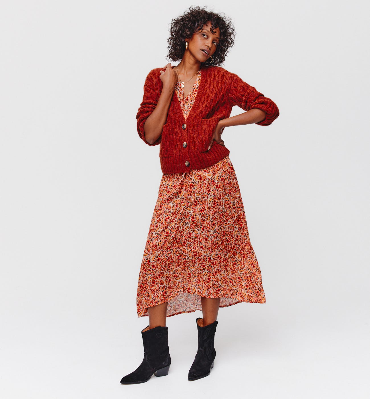 Cardigan torsadé Femme