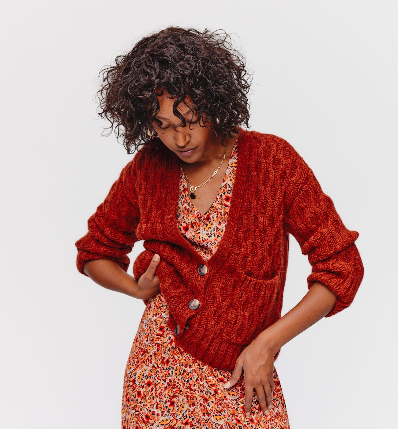 Cardigan torsadé Femme