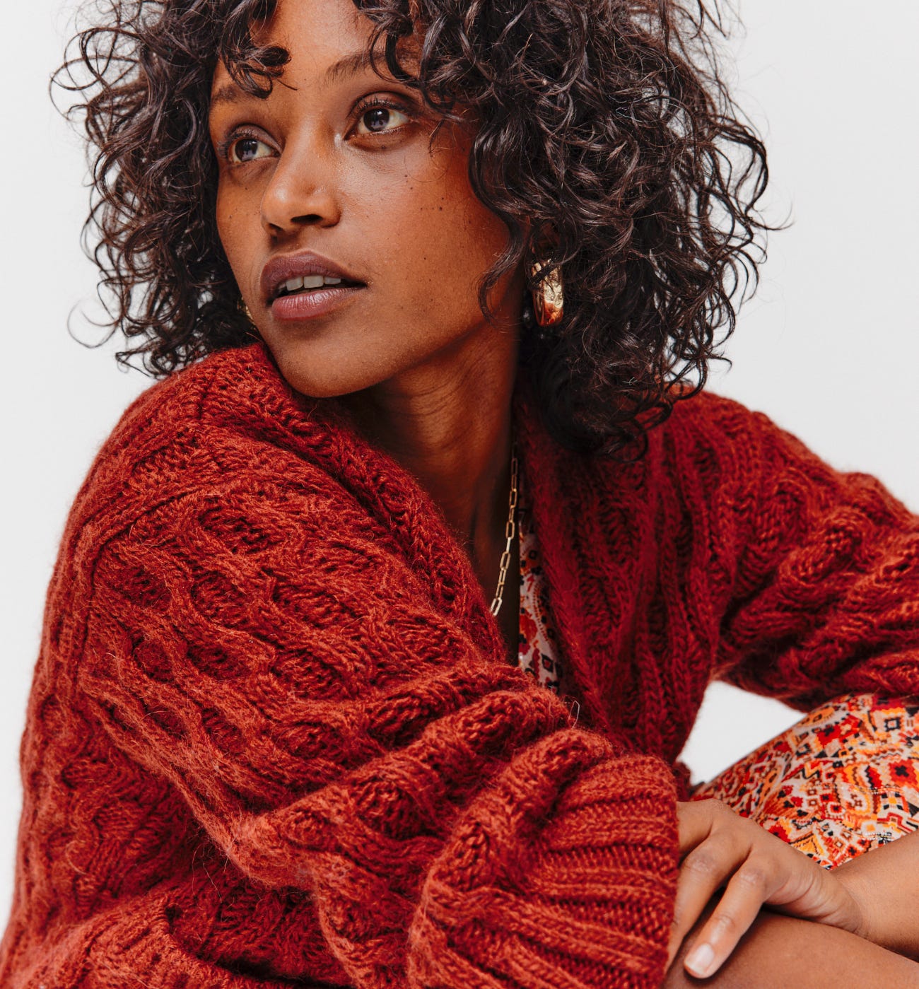 Cardigan torsadé Femme