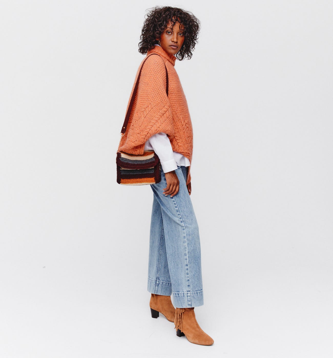 Cape en tricot Femme