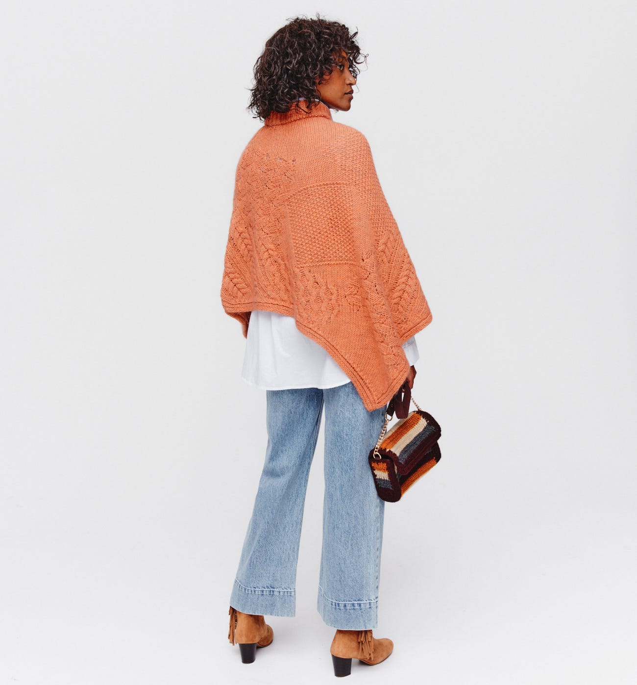 Cape en tricot Femme