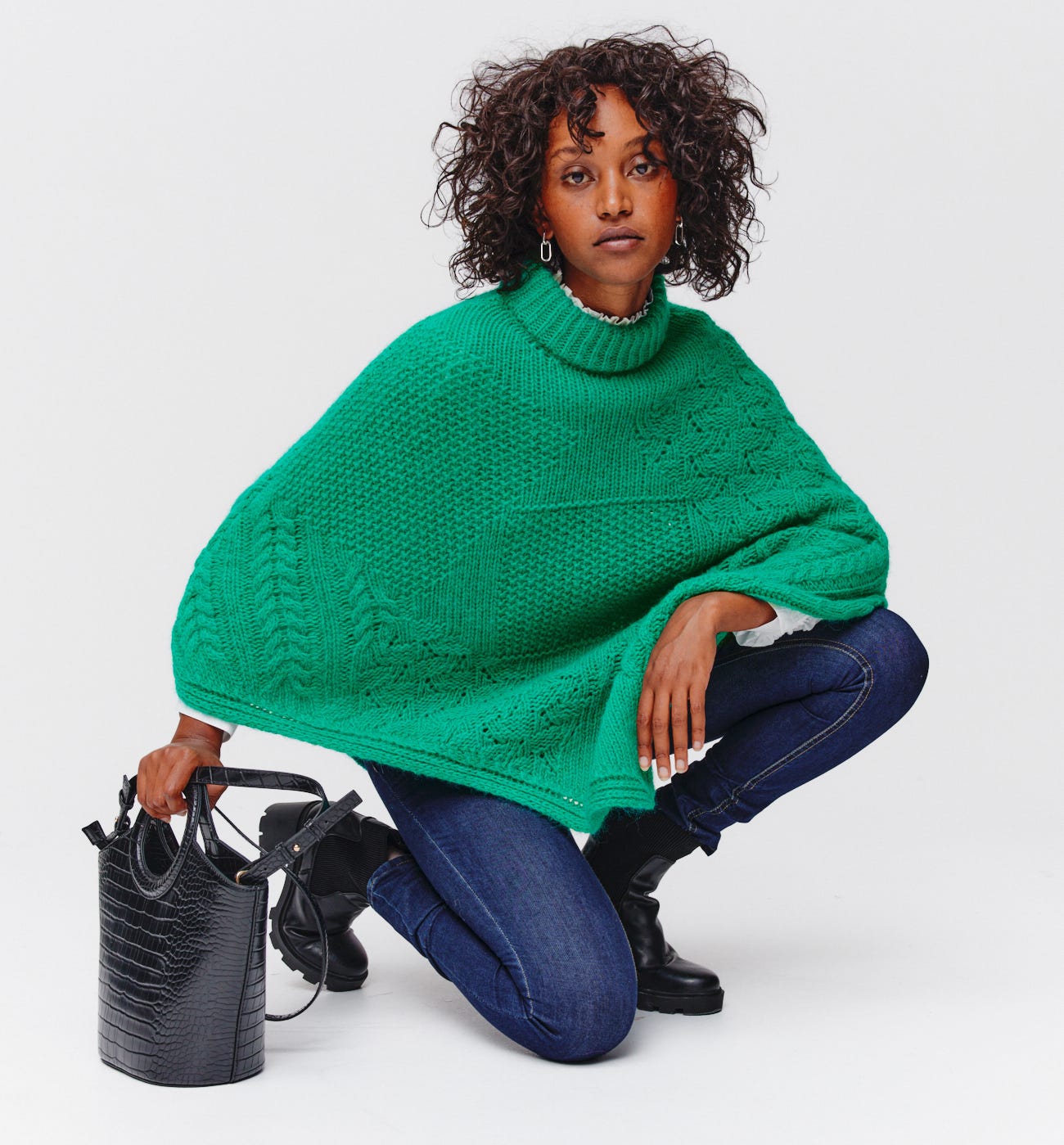 Cape en tricot Femme