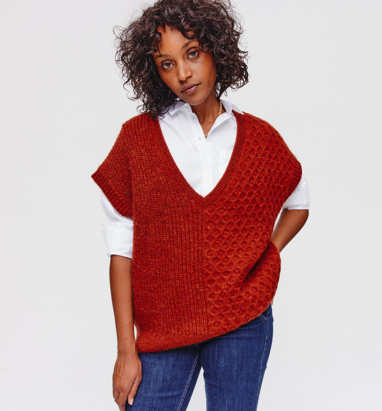 Pull sans manches Femme
