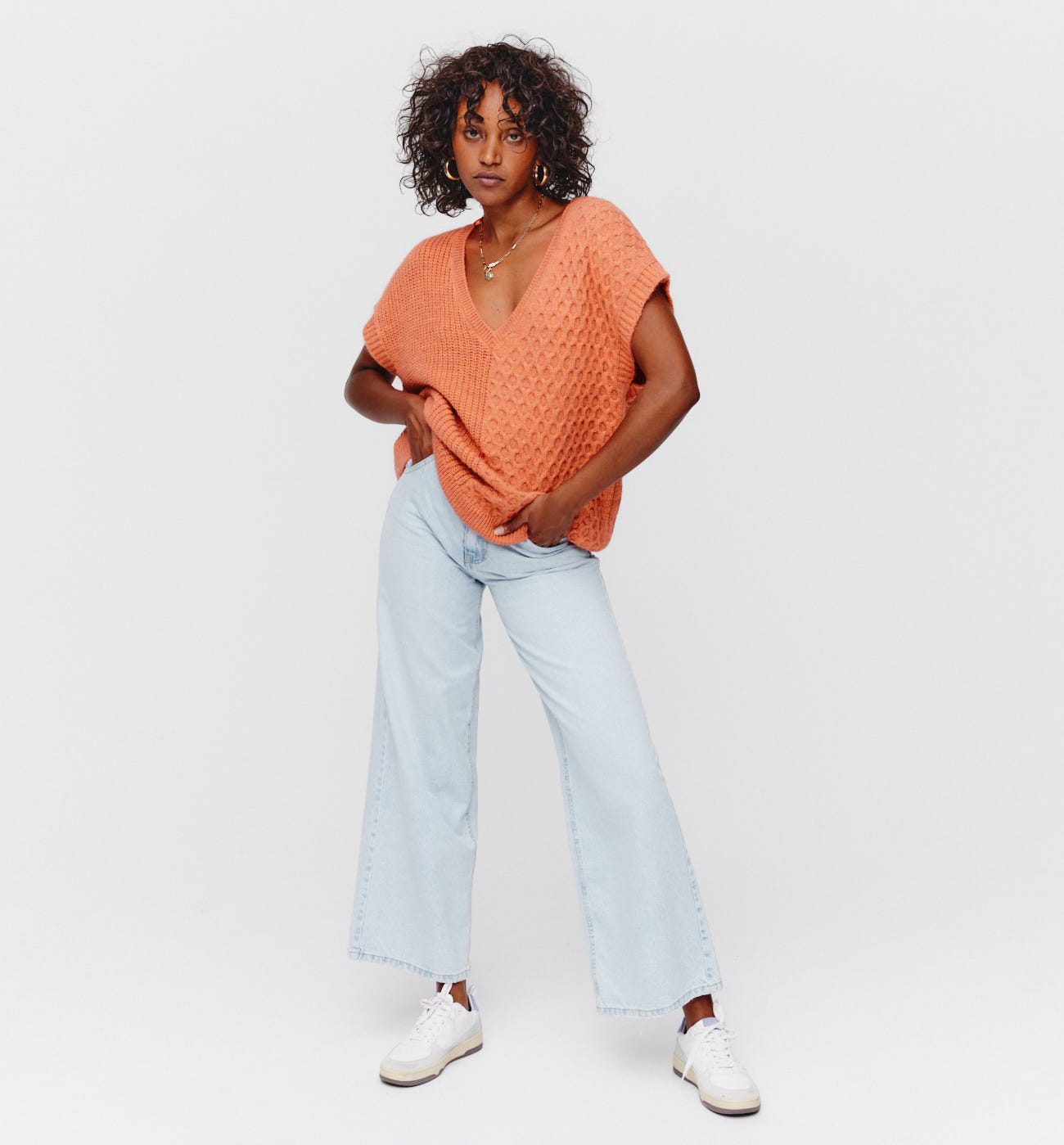 Pull sans manches Femme