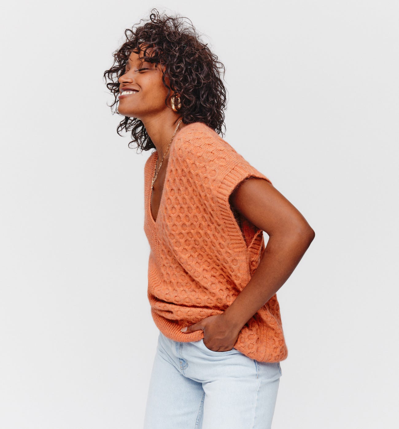 Pull sans manches Femme