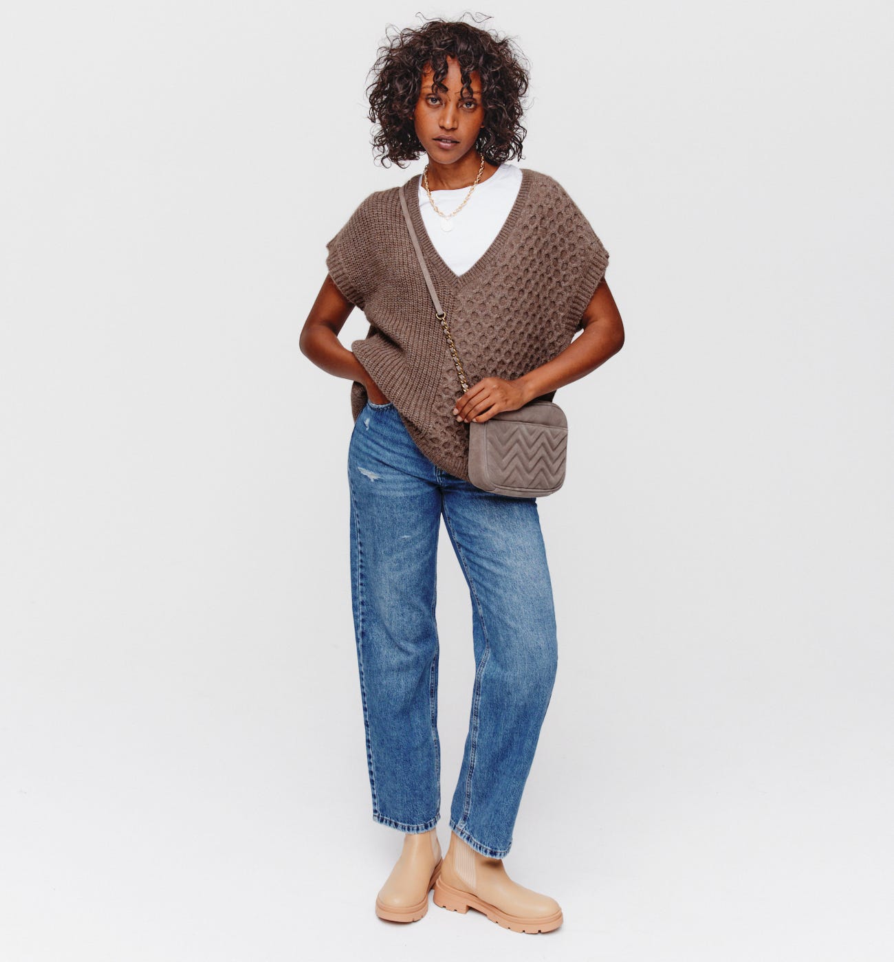 Pull sans manches Femme