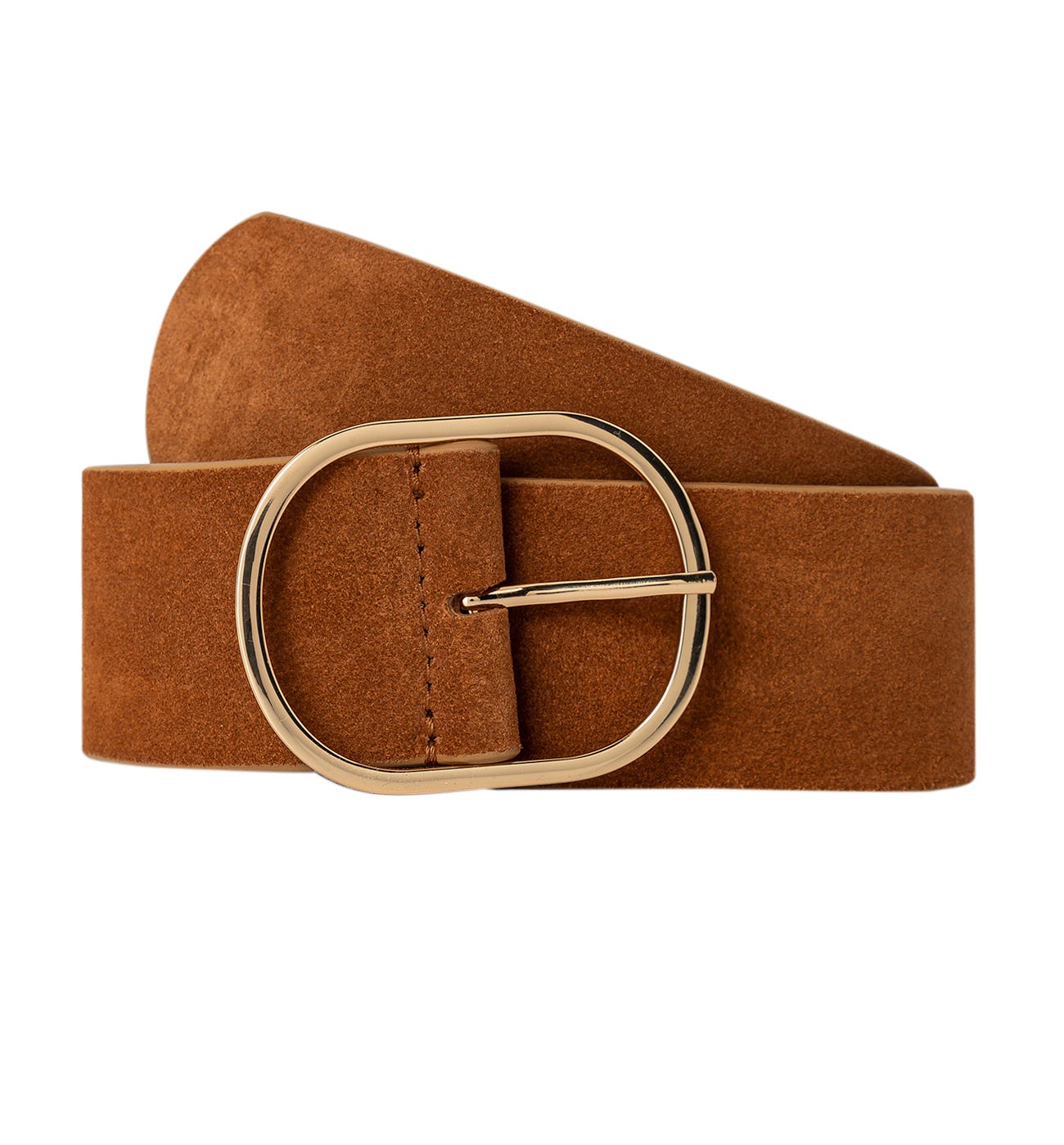 Real suede belt