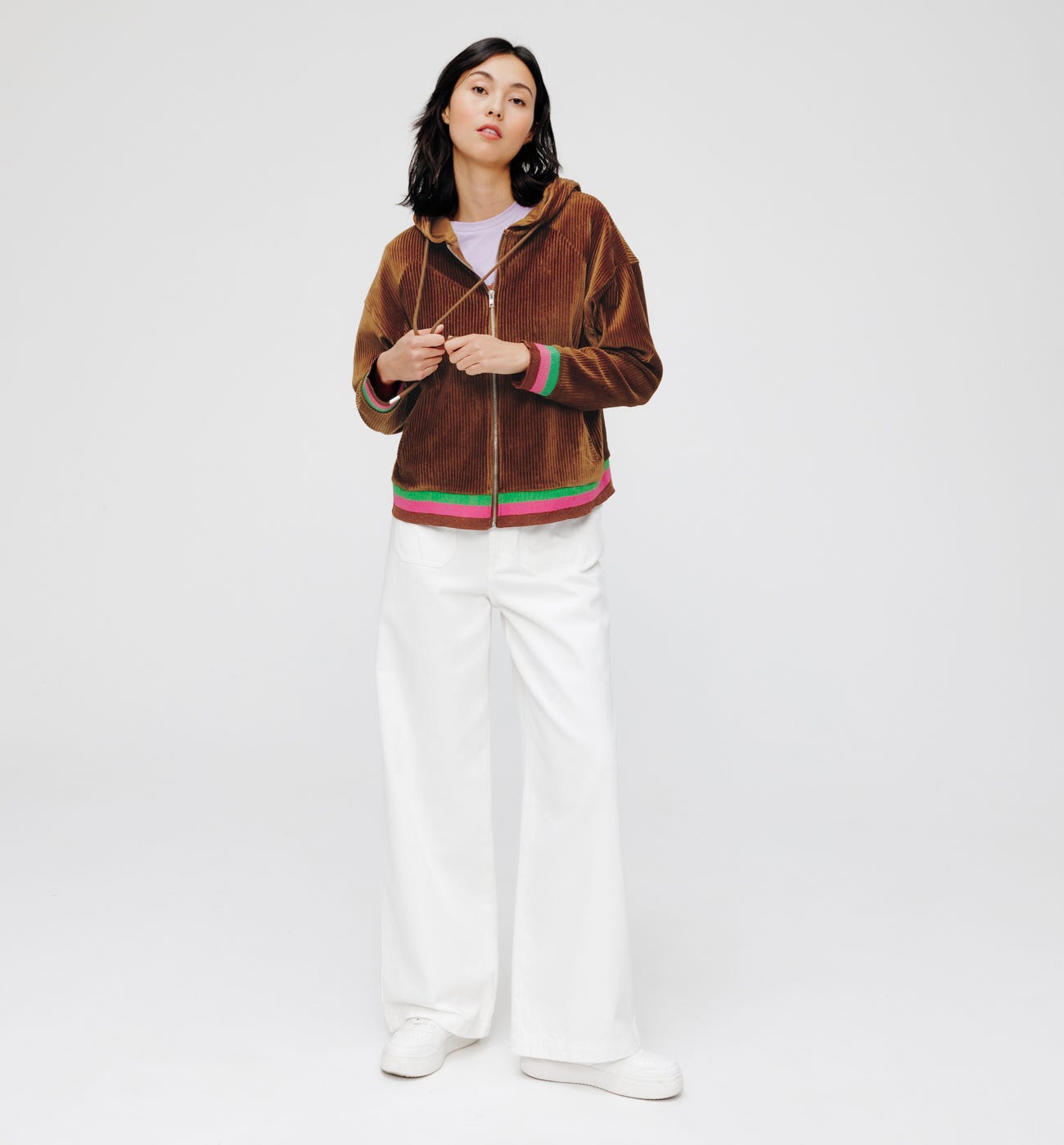 Sweat-shirt en velours Femme