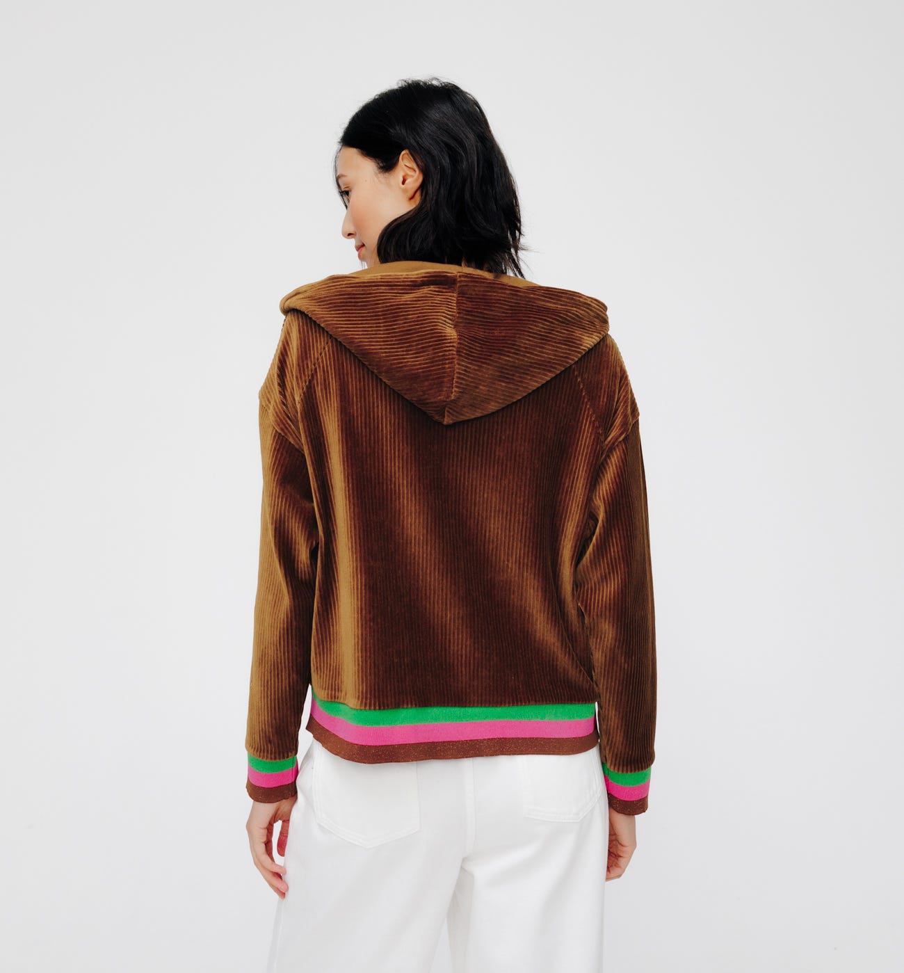 Sweat-shirt en velours Femme