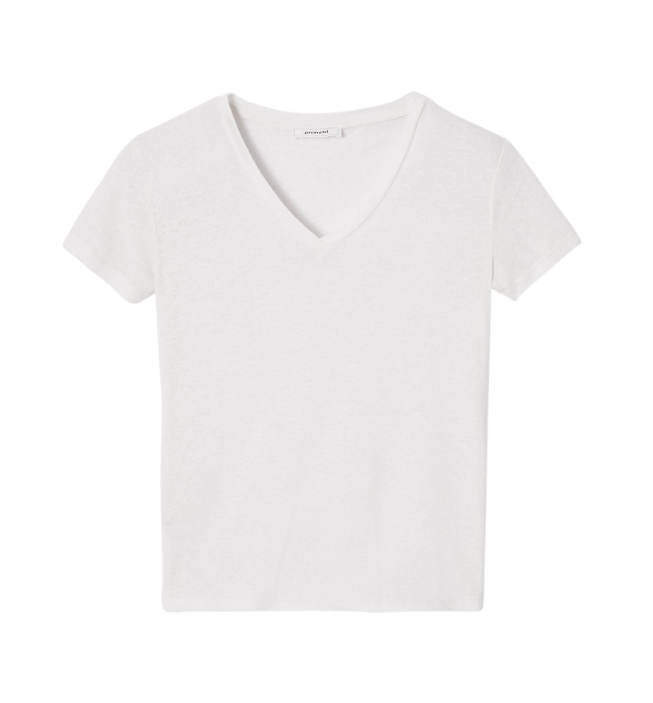 Linen blend top