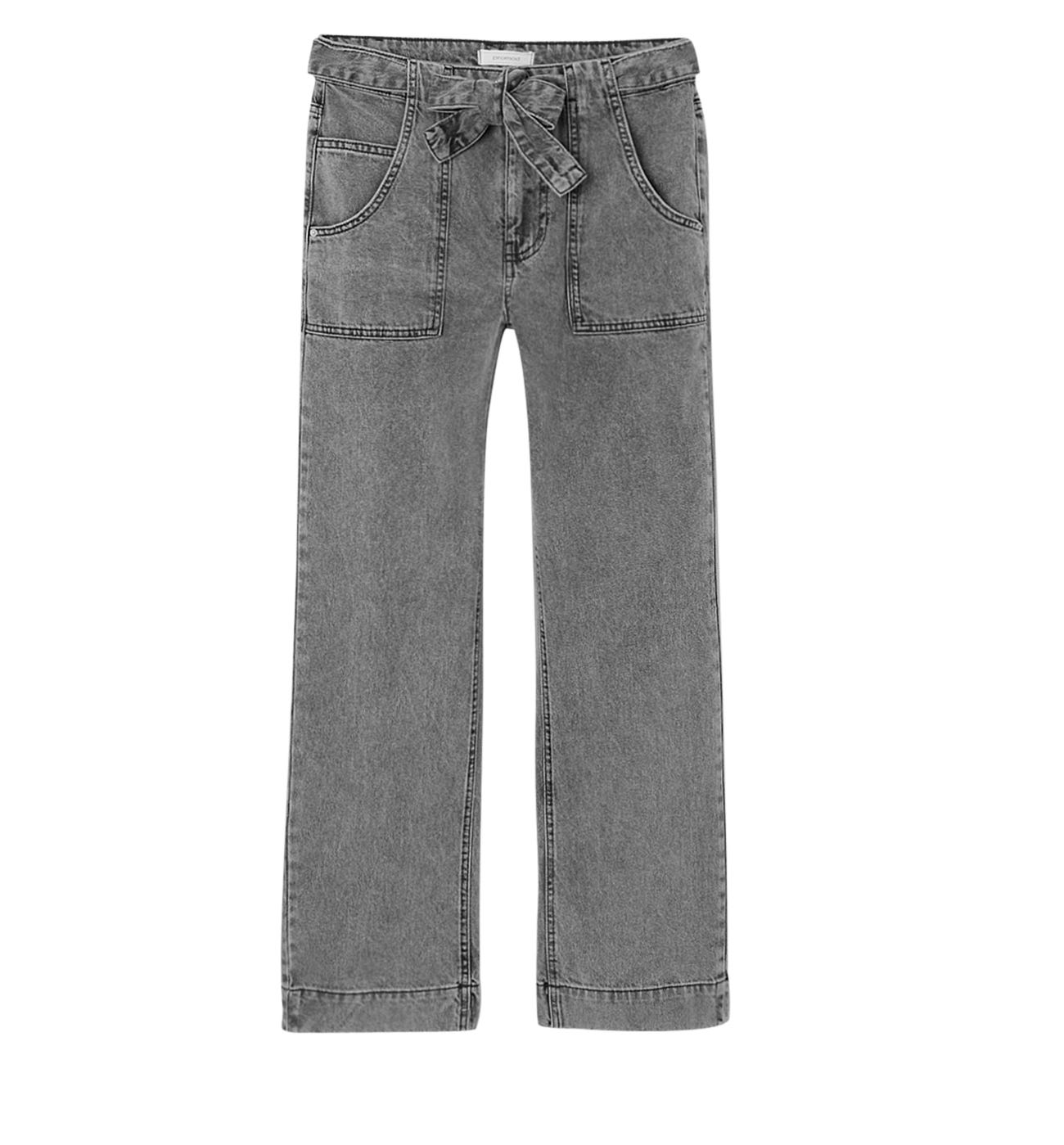Straight High Waist-Jeans