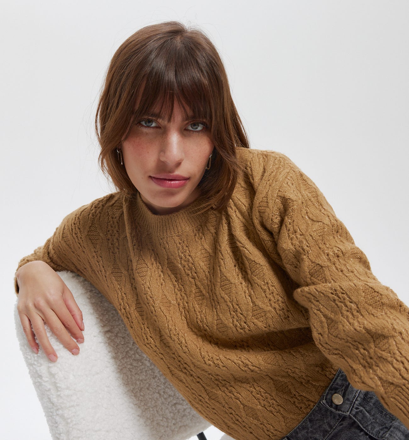 Pull torsadé Femme