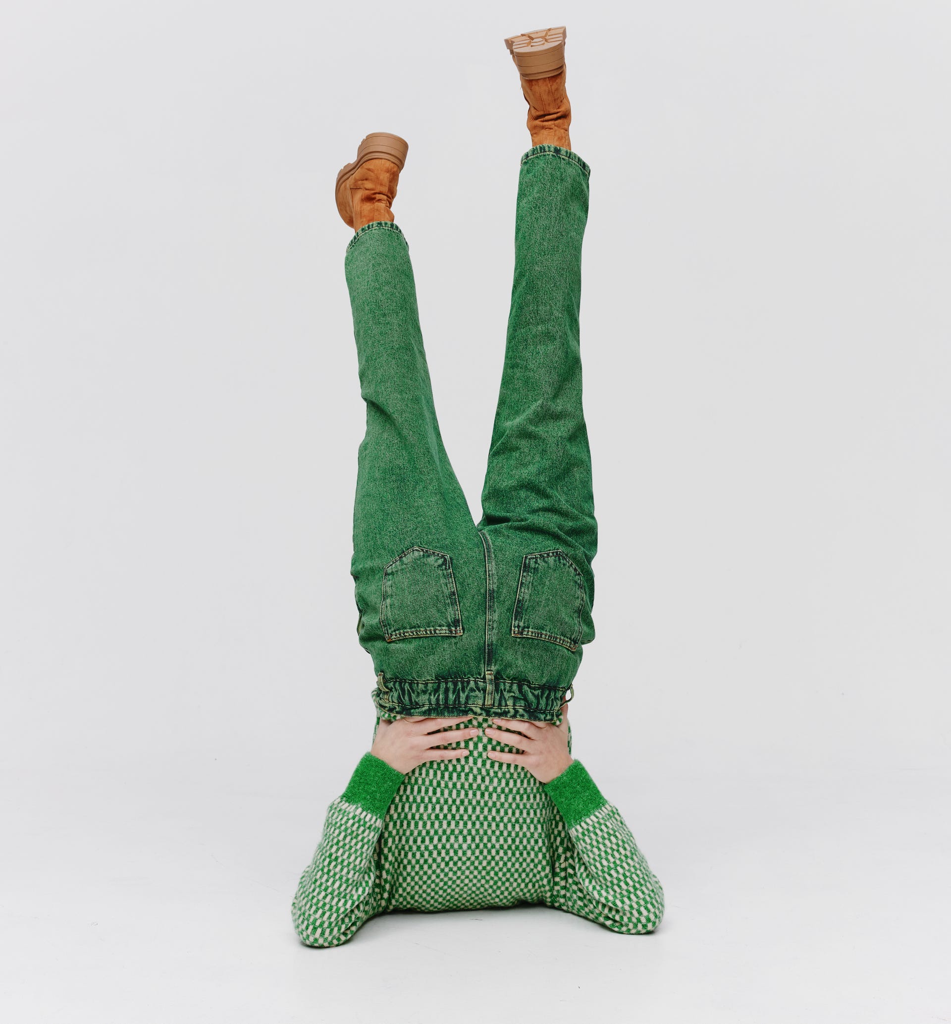 Gefärbte Ballon-Jeans