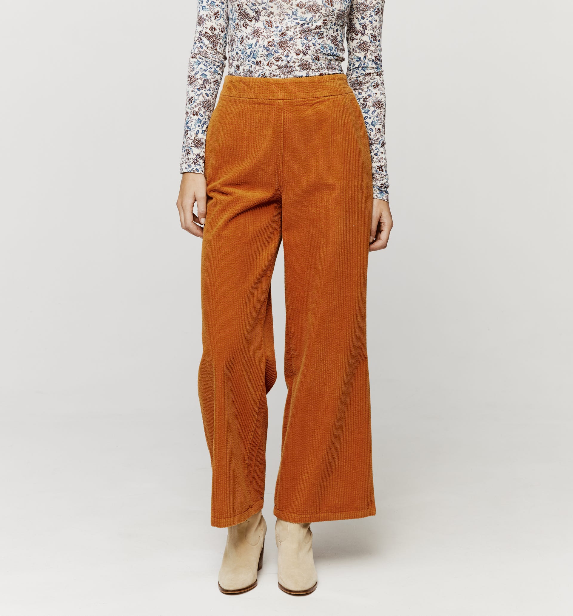 Pantalón ancho de pana