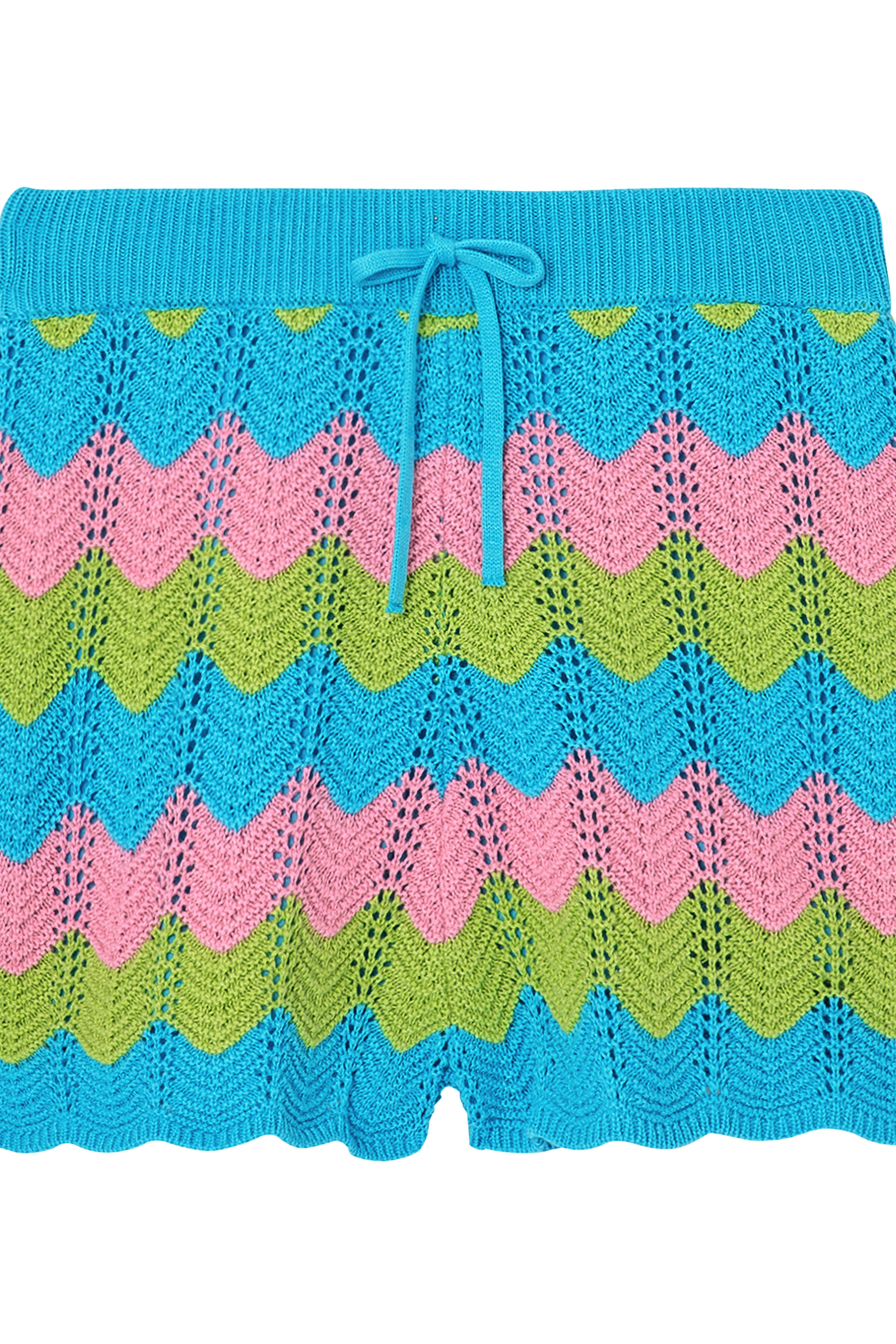 Short en crochet coloré Femme