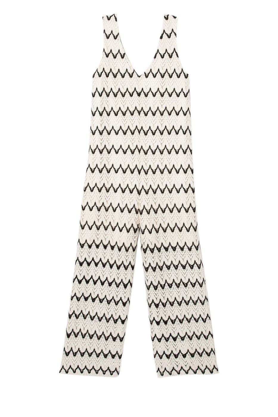 Combipantalon maille dentelle