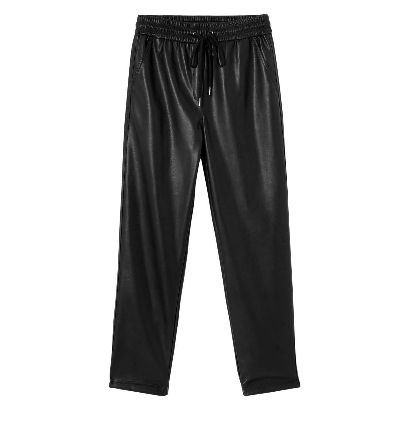 Jogpants aus Kunstleder