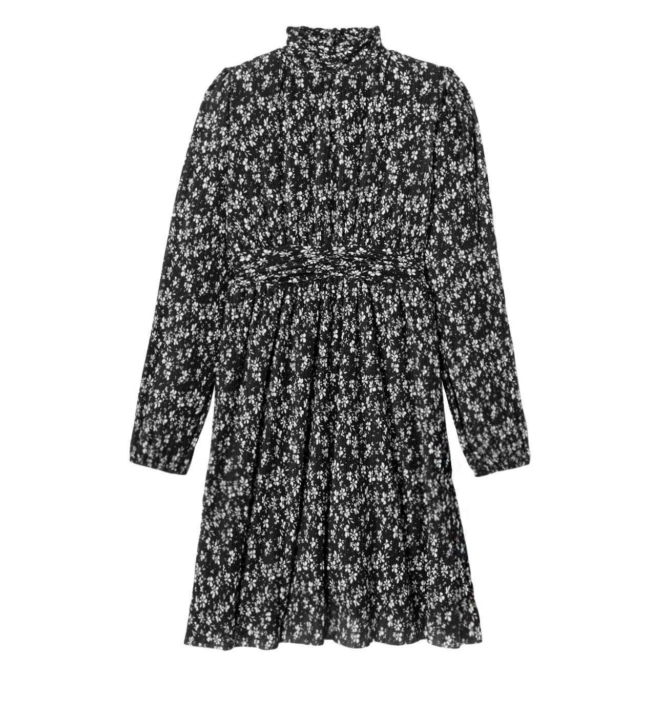 Vestido plisado estampado