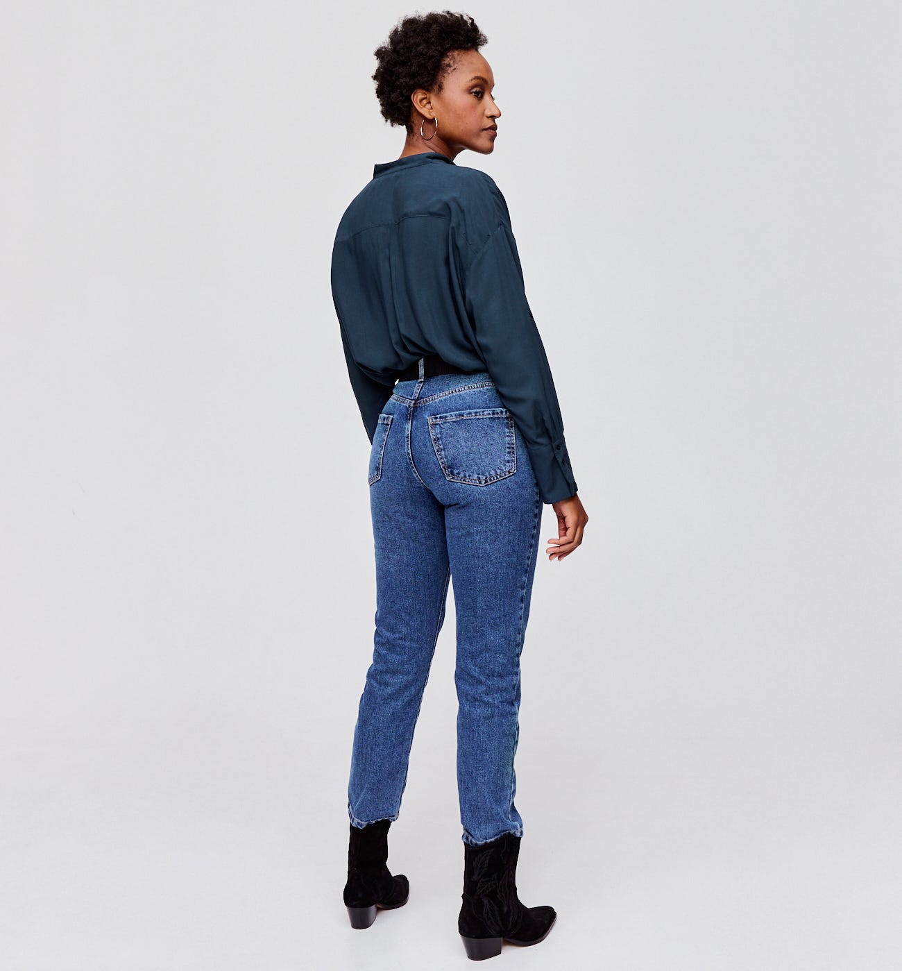 Chemise oversize unie Femme