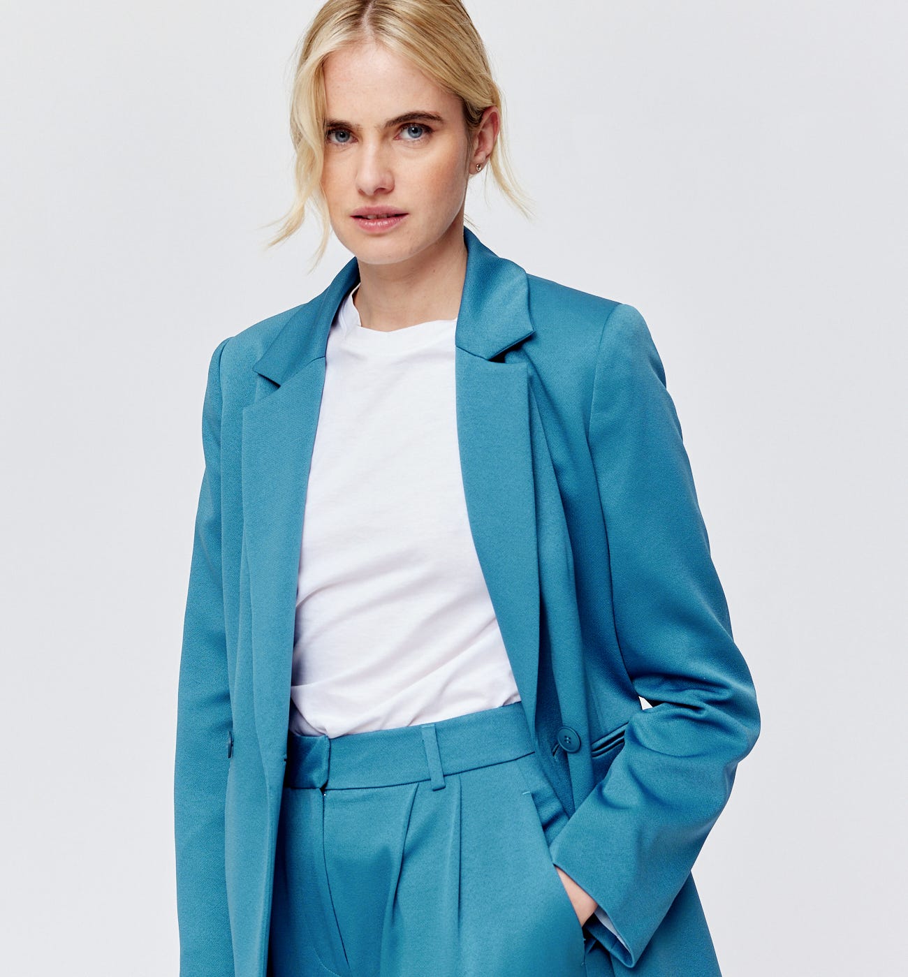 Blazer uni Femme